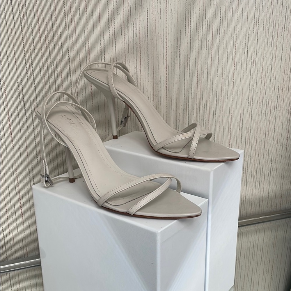 SCHUTZ Cream Stiletto Heels